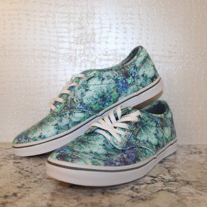Vans Of the Wall Size 7.5 New Never Worn Green Floral Mix